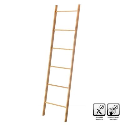 TOALLERO ESCALERA BAMBÚ 45 X 4 X 170 CM - 93412