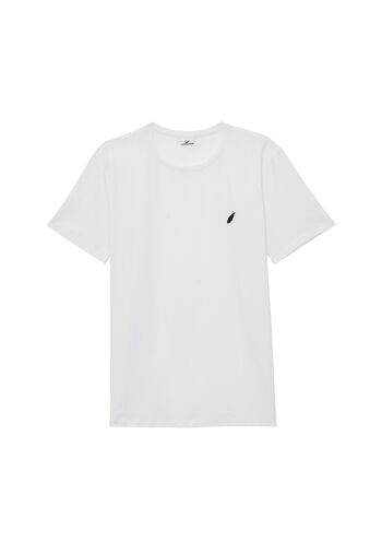 T-shirt Homme Plume brodée - Blanc 2