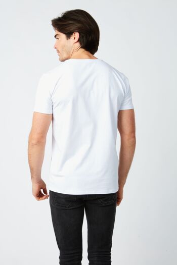 T-shirt Homme Plume brodée - Blanc 4