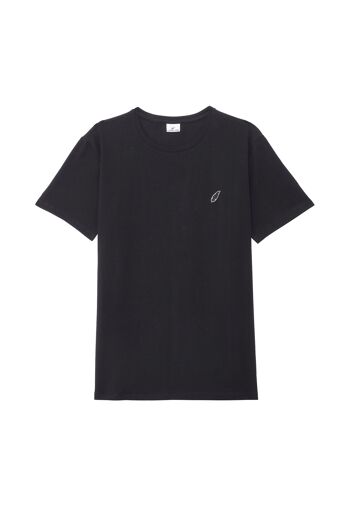 T-shirt Homme Plume brodée - Noir 2