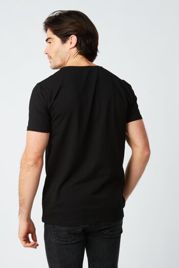 T-shirt Homme Plume brodée - Noir 4