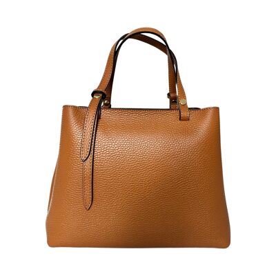Chiara grained cowhide leather handbag