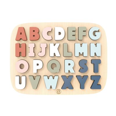 Speedy Monkey - Alphabet Shapes Puzzle - 32x23.5x2cm