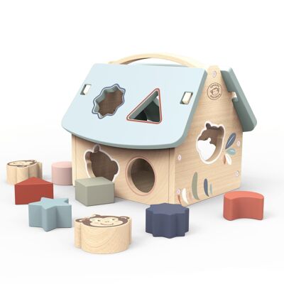 Speedy Monkey - Casa delle forme - 8 blocchi - 19,5x17x18,5 cm