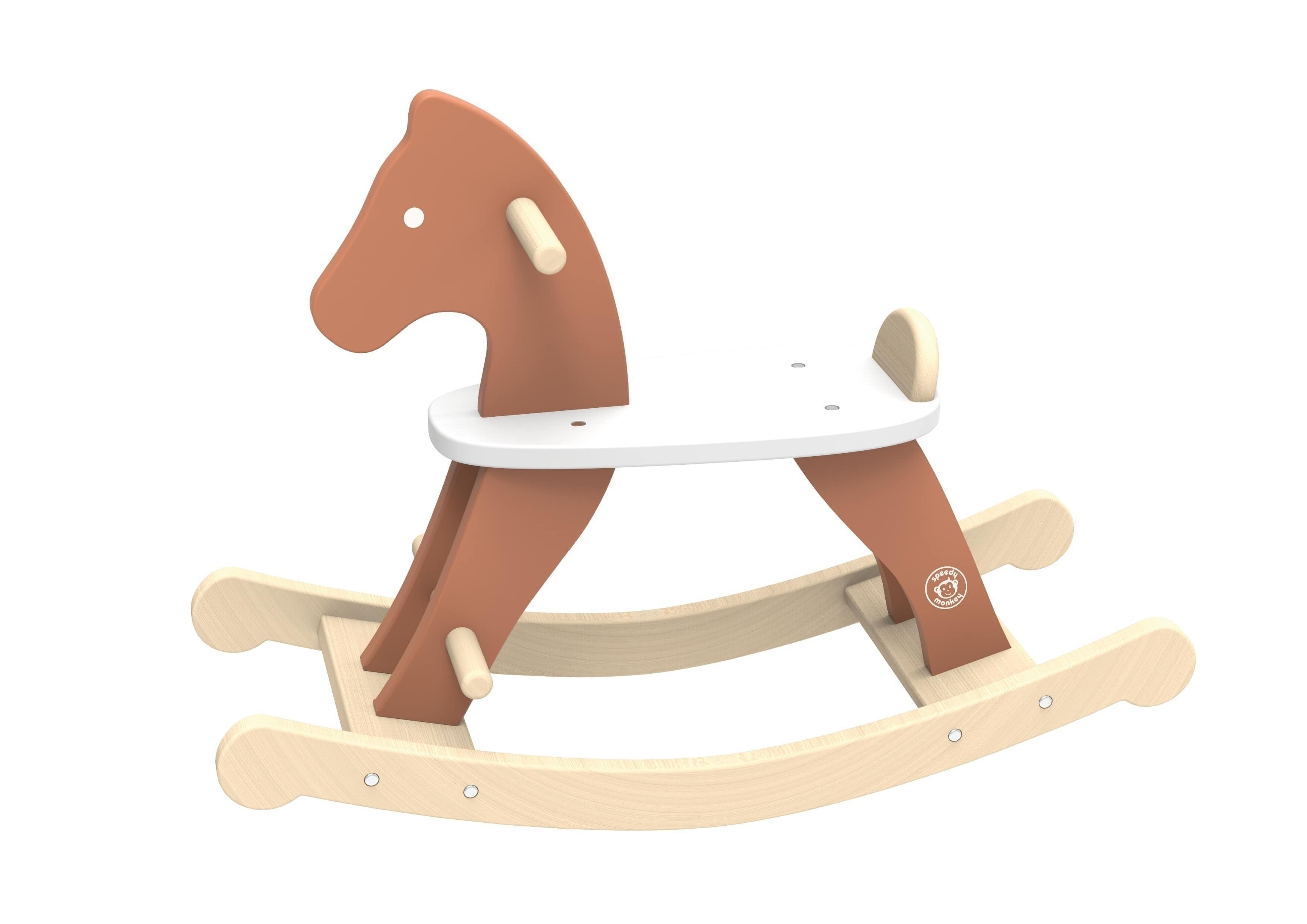 Speedy Monkey - Rocking Horse - 82x35.5x55cm