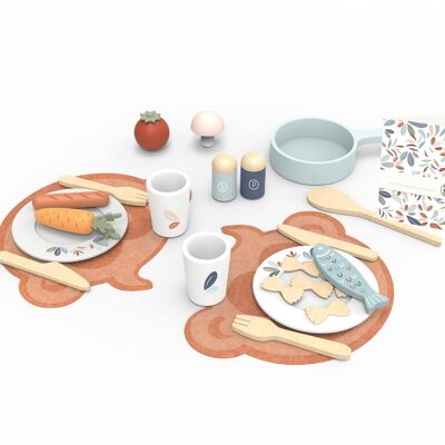 Speedy Monkey - Komplettes Dinette-Set - 19-teilig - 26x21cm