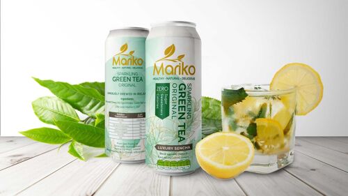 Mariko Sparkling Original Green Tea 250ml x 24 pack