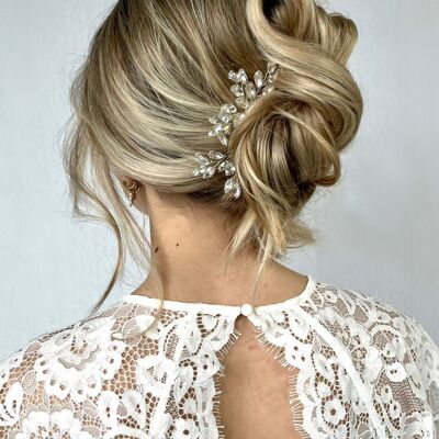 Esther Hairpins Silver Hair Accessory Bride