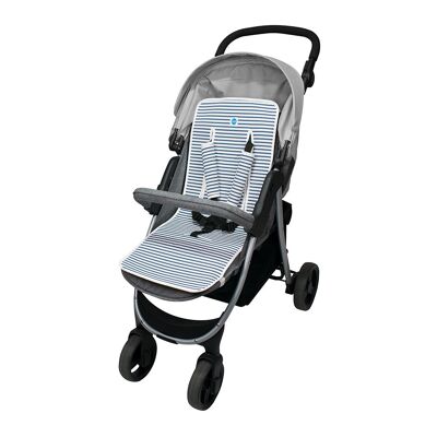 Colchoneta universal para carrito blue strippes