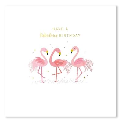 Fabuloso cumpleaños de flamencos