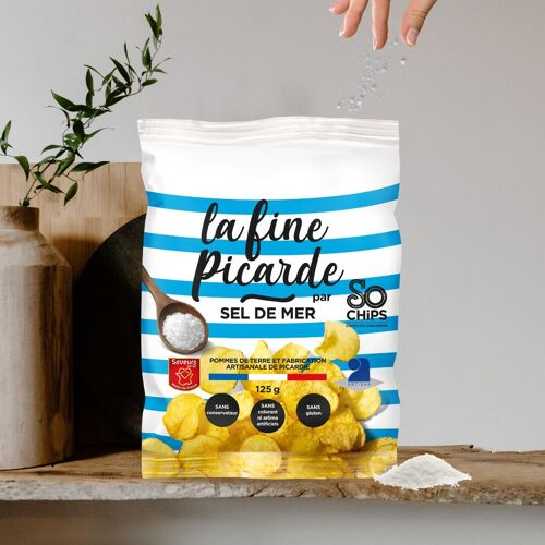 Pack Chips Sel de mer 125g Label Qualité Artisan