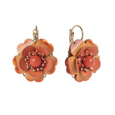 Cydonia petal flower earrings