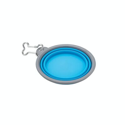 COLLAPSIBLE SILICON BOWL 350 ml - Blue
