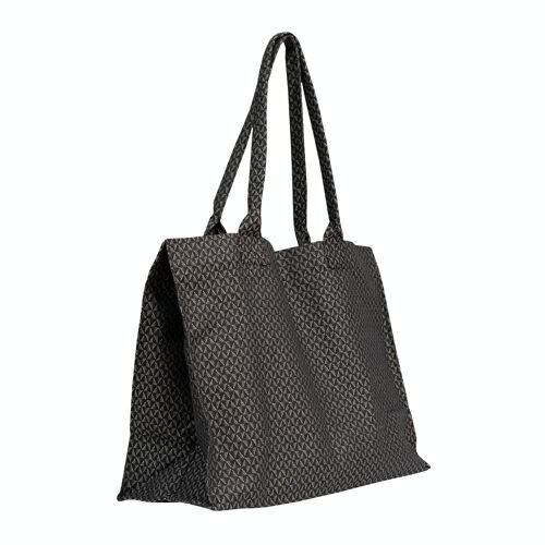 Reusable Linen Leisure Tote Bag Black