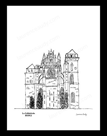 12-RODEZ-CATHEDRALE-NOIR&BLANC 8