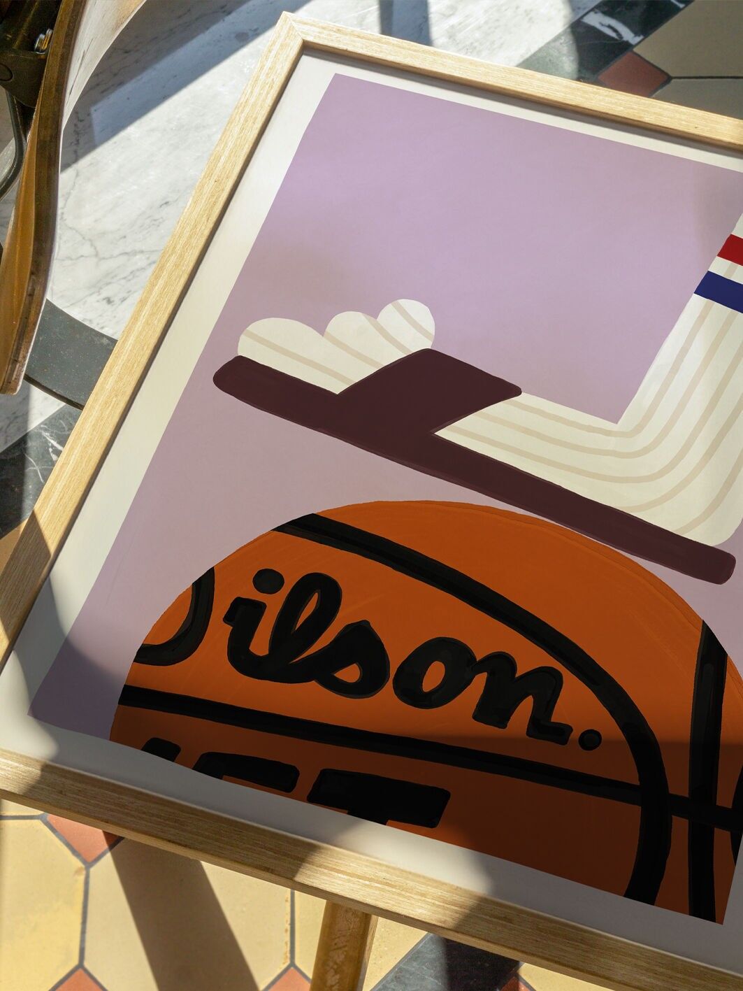 Art Print 30x40 cm – BASKET – Illustration colorée