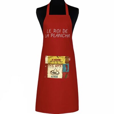 Apron, "The king of the plancha" red