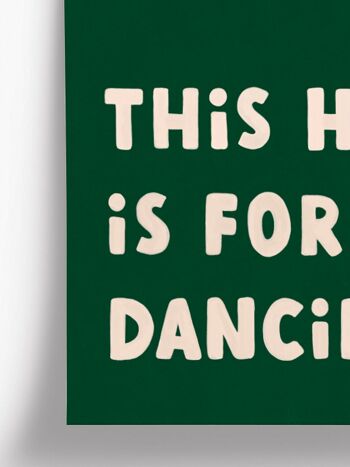 Affiche illustrée Home dancing - format 30x40cm 2