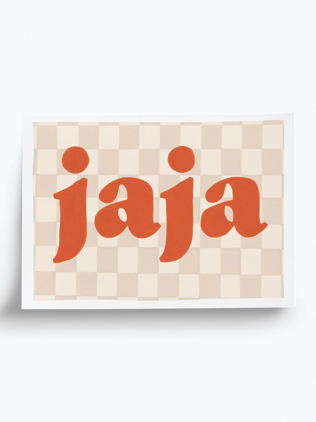 Poster illustrato Jaja - formato A5 14,8x21 cm