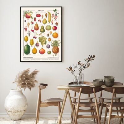 Affiche Poster - Fruits du verger - Impression d'art sur toile