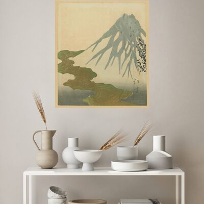 Affiche Poster - Impression d'art sur toile adhésive repositionnable - Hokusai 2