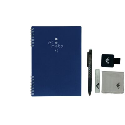 Carnet réutilisable - format A5 - Kit accessoires inclus