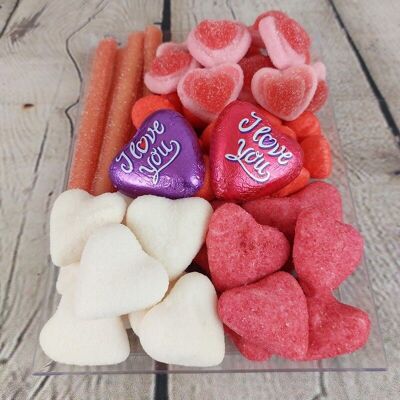 Love Candy Tablett - Candy Board - 2 Personen