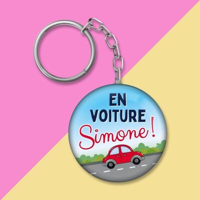 Schlüsselanhänger - Mit dem Auto Simone