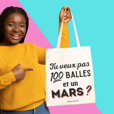 Einkaufstasche - Willst du nicht 100 Kugeln und einen Mars?