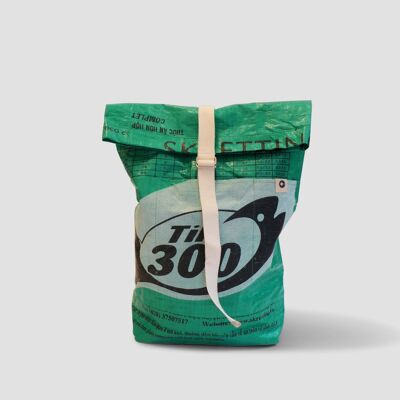 Backpack 'BACKPACK' - upcycled fish feed bags #fish Green-til