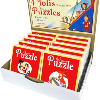 4 graziosi puzzle da circo