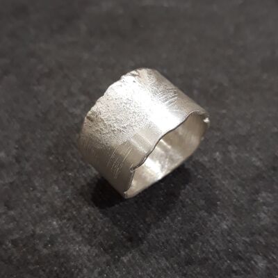 Anillo mixto NAM en plata ética 950