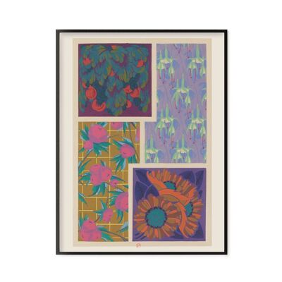 Affiche Poster - Impression d'art sur papier - Motif 1, Formes et couleurs - Auguste Thomas 1921