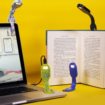 Flexilight Lampe de lecture/signets LED rechargeable 2 en 1 - Divers modèles