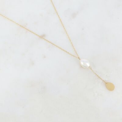 Boécia necklace - Gold Freshwater pearl