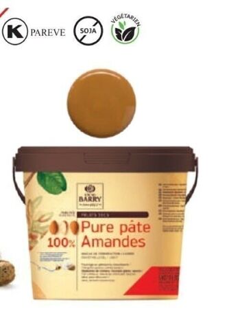 CACAO BARRY - PURE PATE D AMANDES (100 % amandes) 5kg 1