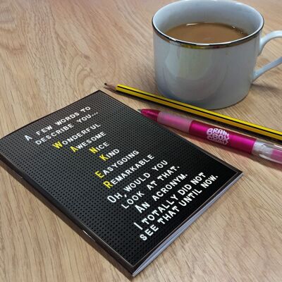 Wanker Acronym Notebook A6 Notebook