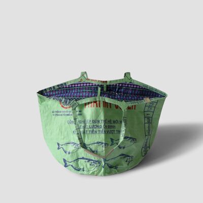 Bolsa 'SOULMATE WATERPROOF' ¡Edición limitada! - bolsas de alimento para peces recicladas - #fish light green/#waterpr. etno