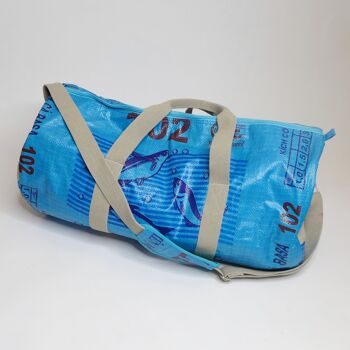 Sac 'SPORTY BAG' - sacs d'aliments pour poissons recyclés - #fish Blue-aqua 3