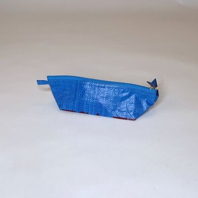 Penal 'PENCIL CASE' - upcycled fish feed bags - #fish Darker blue