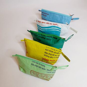 Sac 'MARLIES' - sacs d'aliments pour poissons recyclés - #poisson vert clair 2