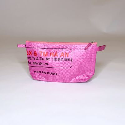 Bag 'MARLIES' - upcycled fish feed bags - #fish Pink-hanco