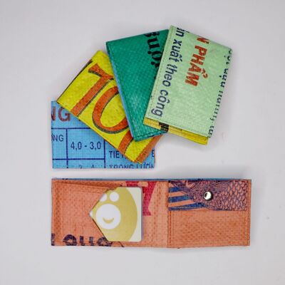 Purse 'MINI WALLET' - upcycled fish feed bags - #fish Gruen-til