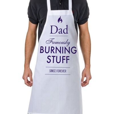 Dad Burn Stuff Apron - Funny Dad Gift