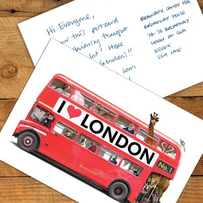 London Bus Postcard