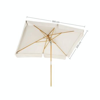 Parasol rechthoekig beige 8