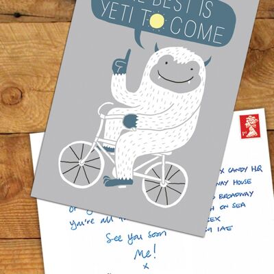 Best Is Yeti To Come Postcard