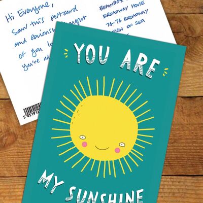 You Are My Sunshine Postcard