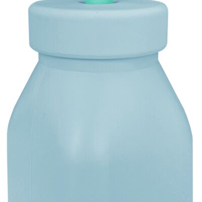 BOTTLE WITH STRAW BABY BLUE/ GREEN MAUR