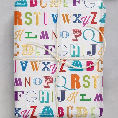 Alphabet Gift Wrap